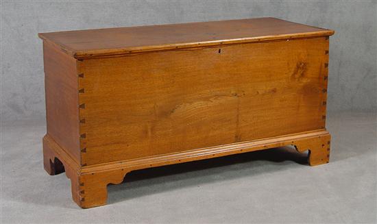 Appraisal: Walnut Blanket Chest Early th Century Top with tenoned molded