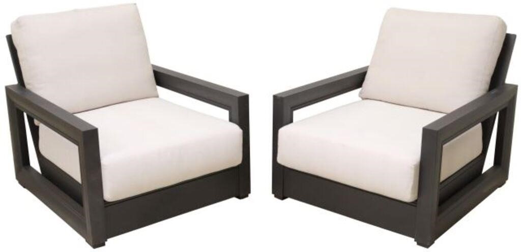 Appraisal: pair Contemporary Costa Luxe outdoor lounge chairs designed by John