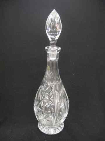 Appraisal: Cut Crystal Decanter snowflake design '' excellent