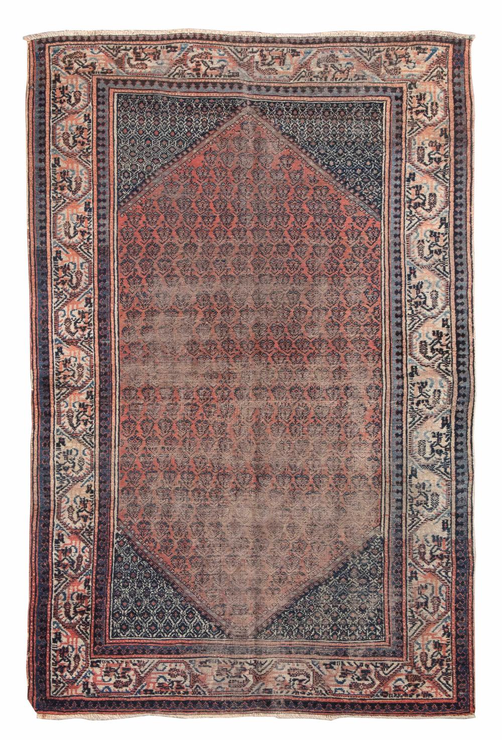 Appraisal: SERABEND RUG ' X ' Early th Century Traditional blue