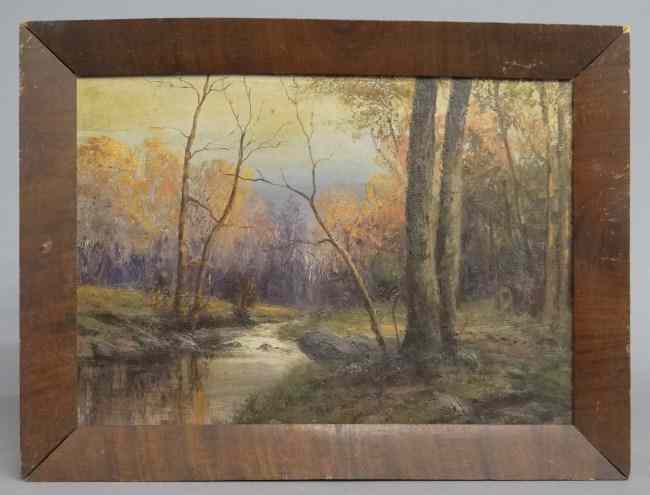 Appraisal: th c oil on canvas Catskill Creek signed ''LM MCConnell''