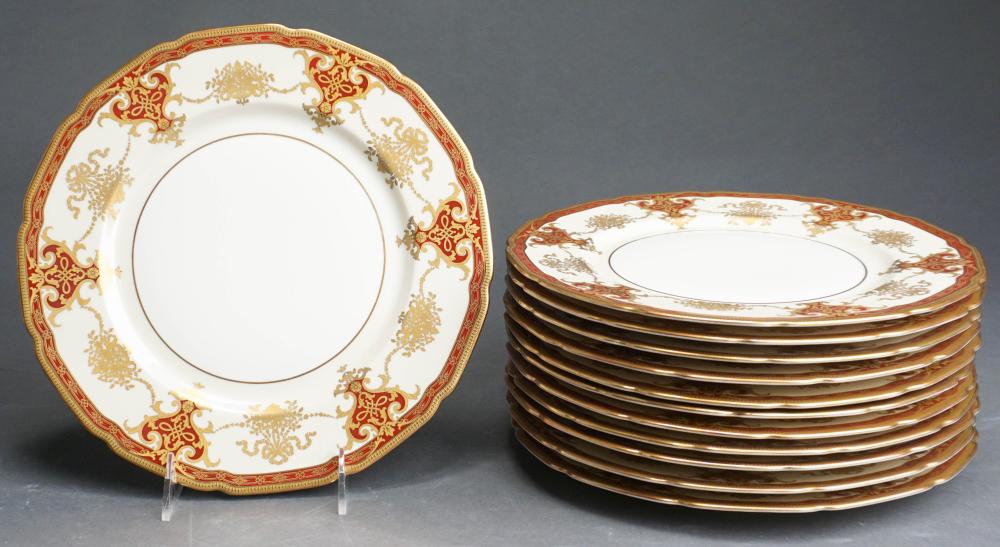 Appraisal: SET WITH ROSENTHAL GILT DECORATED SERVICE PLATES D IN CM