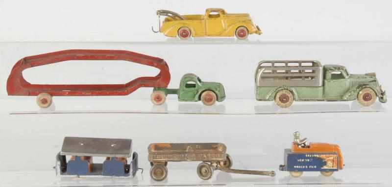 Appraisal: Lot of Cast Iron Toy Items Description Includes one two-piece