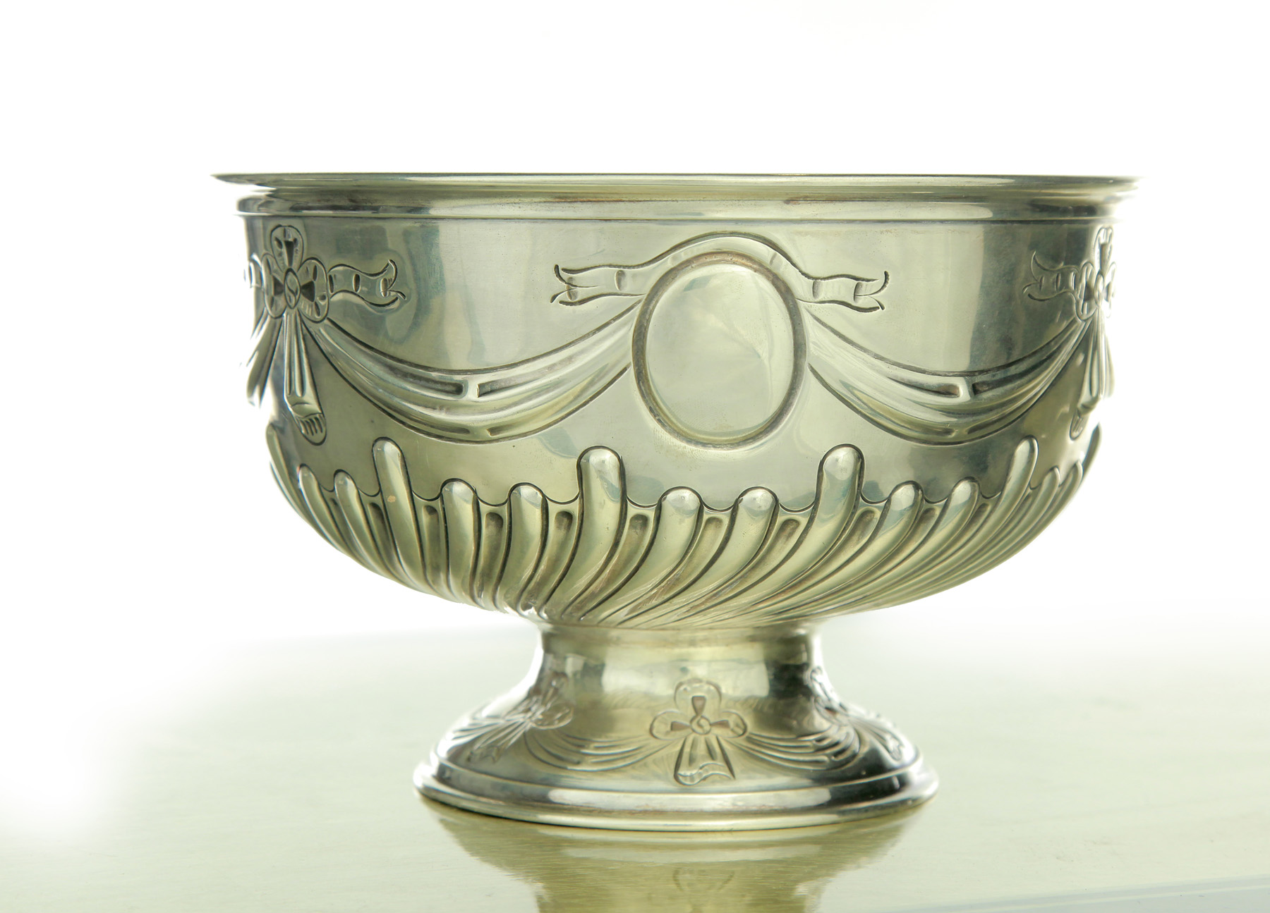 Appraisal: MAPPIN AND WEBB STERLING CHASED FOOTED BOWL Cheffield England c