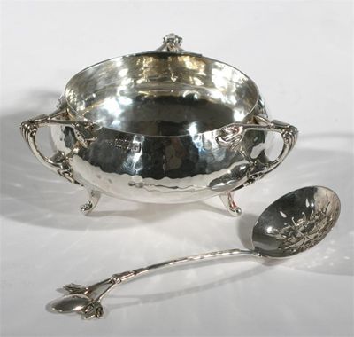 Appraisal: A Mappin Webb silver christening set in original silk lined