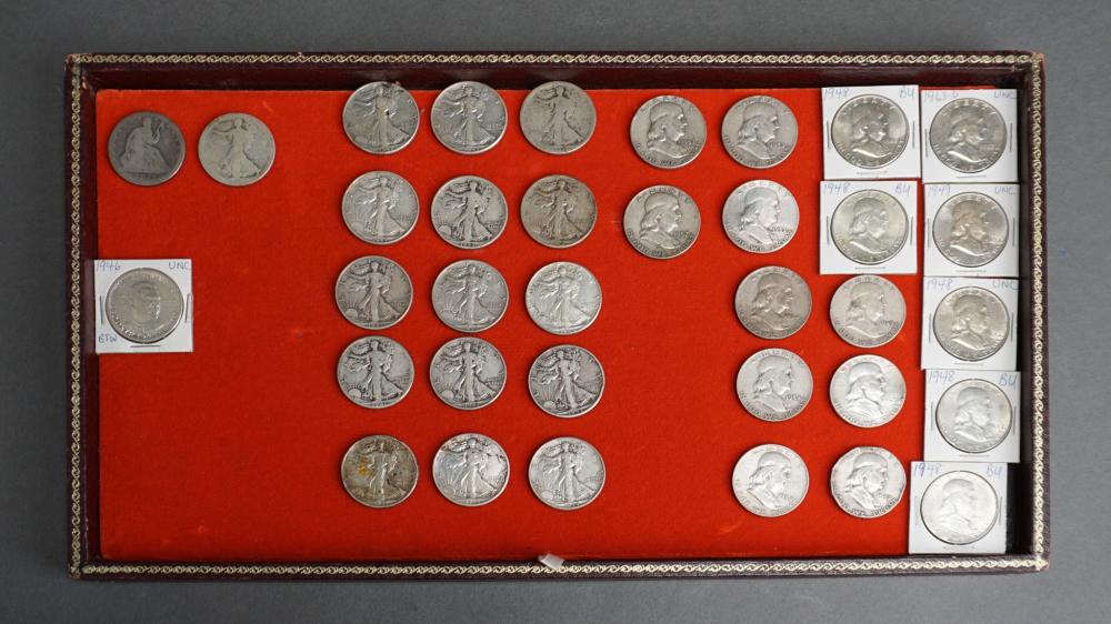 Appraisal: COLLECTION OF U S SILVER HALF-DOLLARSCollection of U S Silver