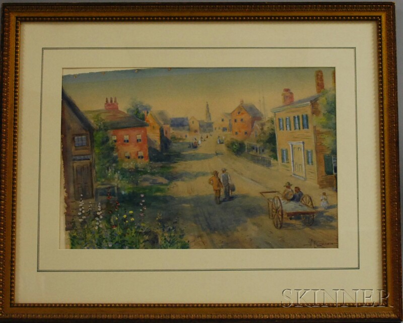 Appraisal: Attributed to H Lewis Gleason American th th Century Village