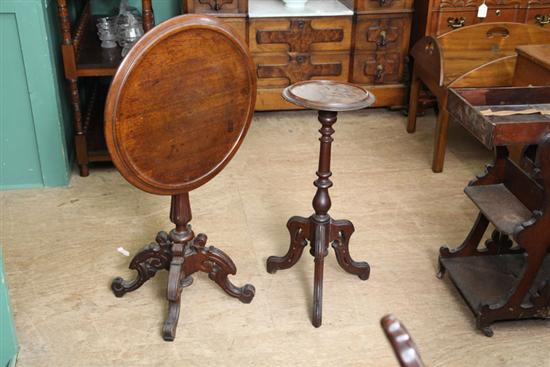 Appraisal: TWO PIECES OF VICTORIAN FURNITURE A small fern stand with