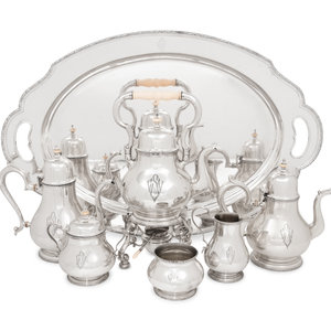 Appraisal: An American Silver Seven-Piece Tea and Coffee Service Rogers Lunt