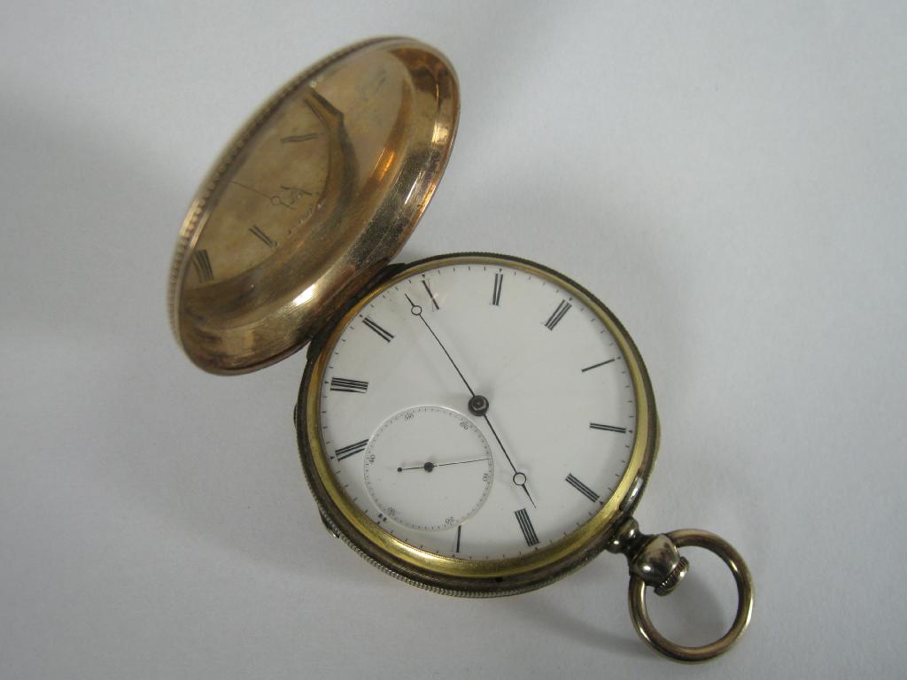 Appraisal: A late th Century Continental k cased Hunter Pocket Watch