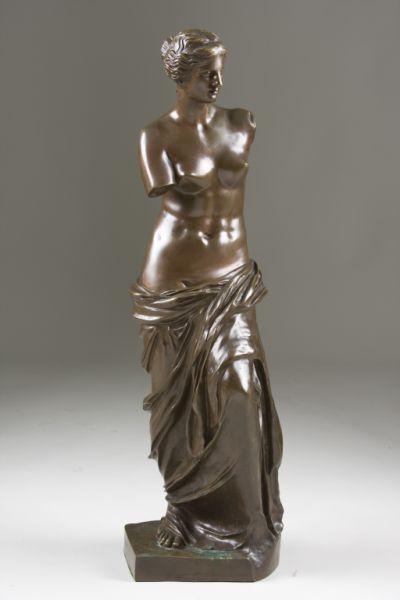 Appraisal: Antique Bronze Venus de Milo ca early th c signed