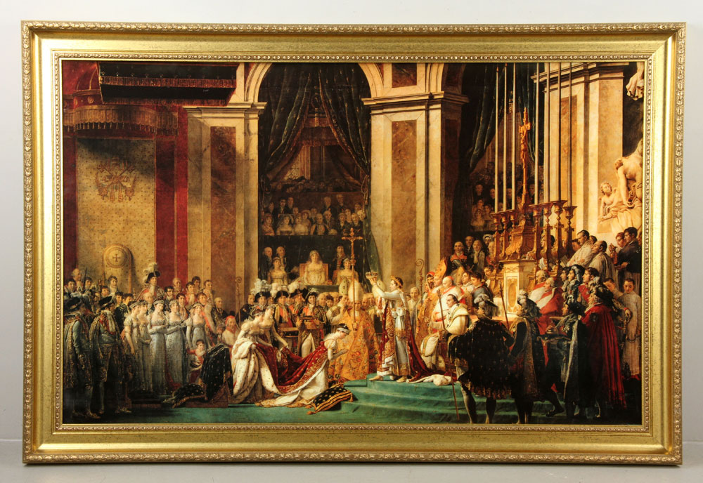 Appraisal: - Napoleon Crowning Josephine Offset Lithograph Unconfirmed Artist Possibly Jacques