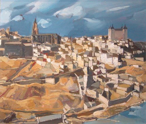 Appraisal: Artist Merino Daniel Spanish born Title Toledo Spain Date circa