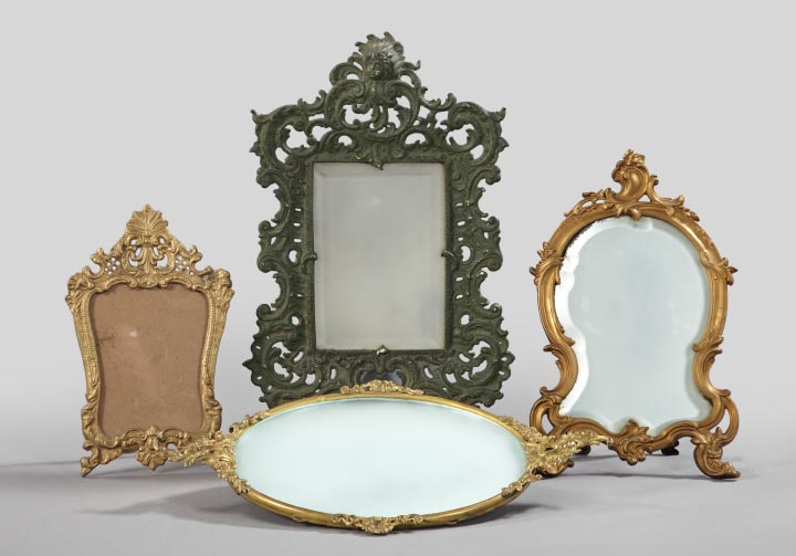 Appraisal: Group of Four Antique Frames Looking Glasses comprised of an