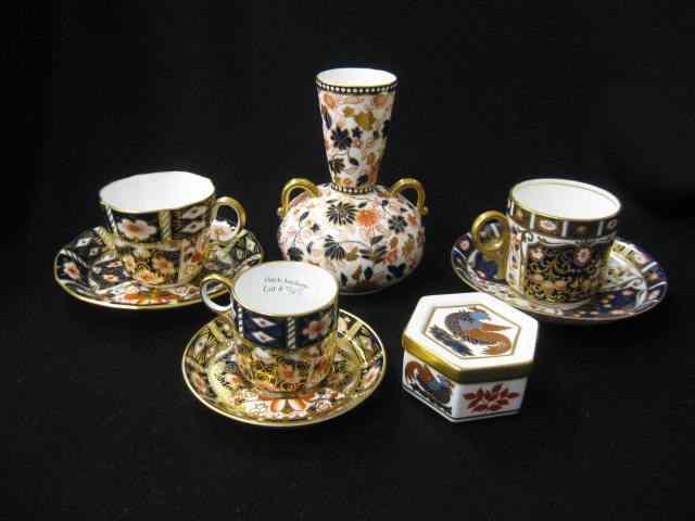 Appraisal: pcs Royal Crown Derby and other Imaridecorated porcelains includes cups