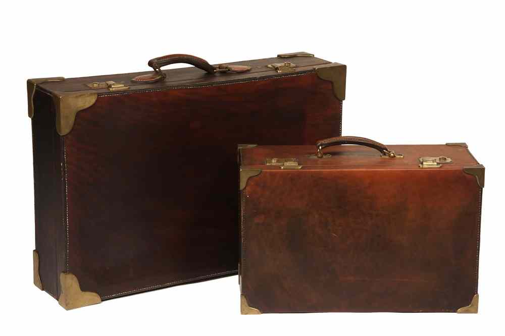 Appraisal: PCS FINE LEATHER LUGGAGE - Finely Crafted Italian Polished Calf