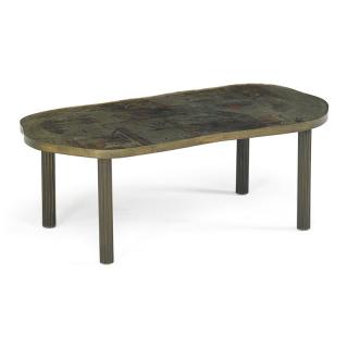 Appraisal: PHILIP AND KELVIN LaVERNE Chan coffee table PHILIP LaVERNE -