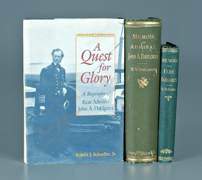 Appraisal: Three Admiral Dahlgren books Madeleine V Dahlgren Memoir of John