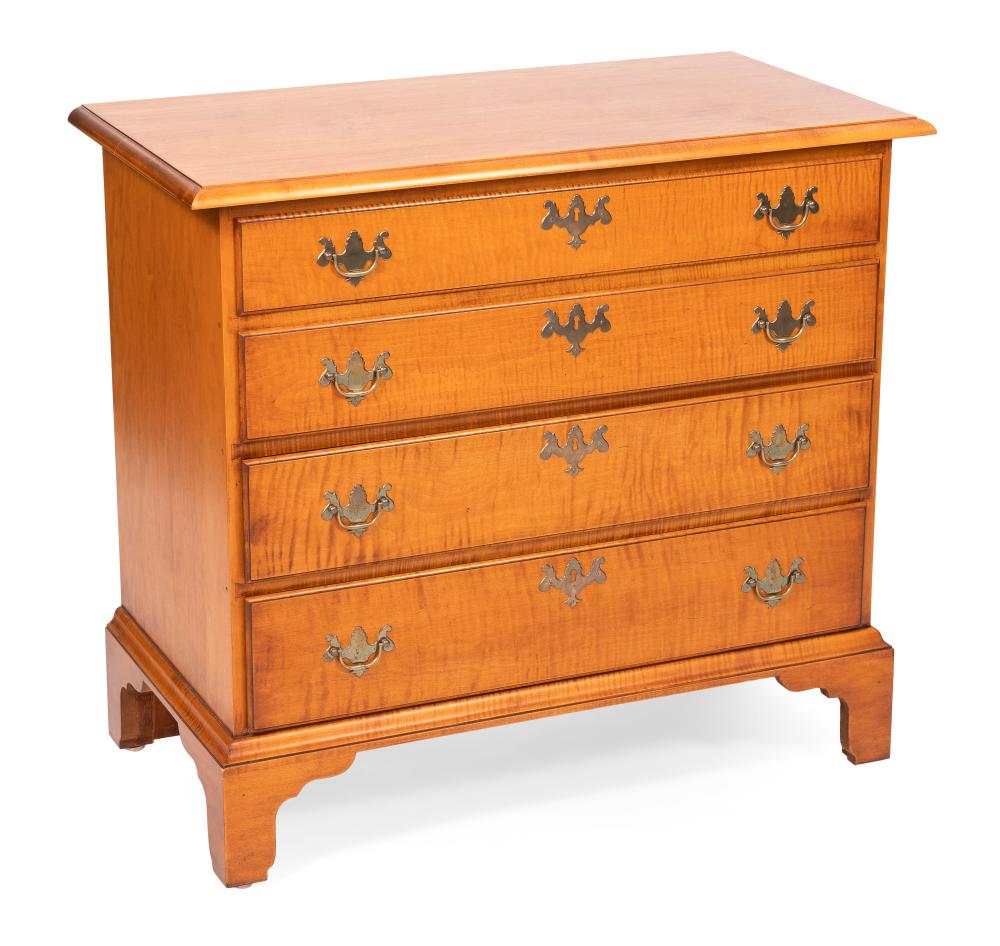 Appraisal: ELDRED WHEELER CHIPPENDALE-STYLE BUREAU MASSACHUSETTS TH CENTURY HEIGHT WIDTH DEPTH