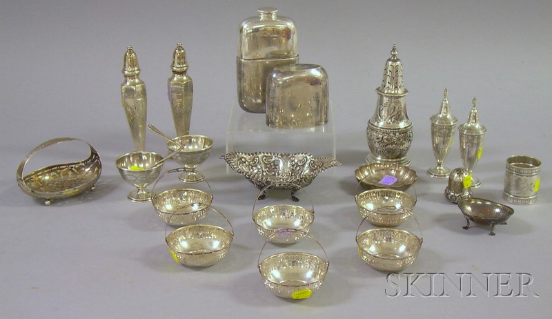 Appraisal: Approximately Twenty-one Assorted Silver and Silver Plated Serving Items including