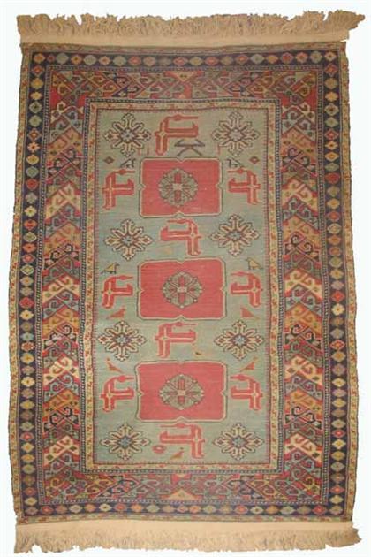 Appraisal: Two rugs Lampa Karabagh long rug South Caucasus circa late