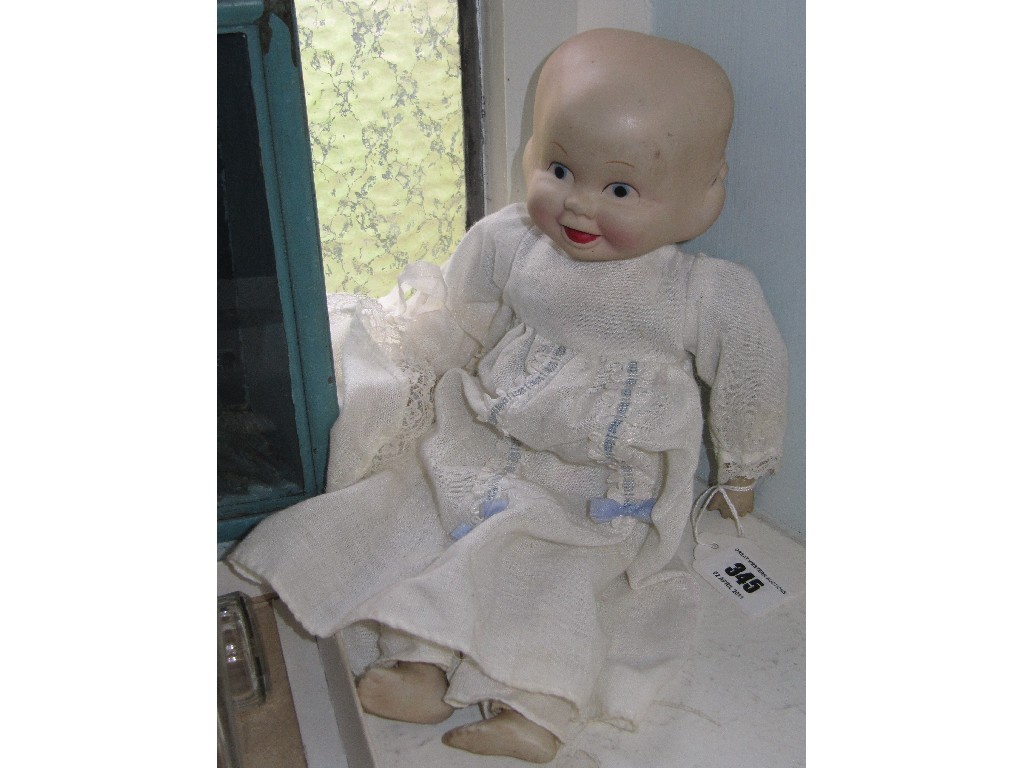 Appraisal: Bisque porcelain three-faced doll