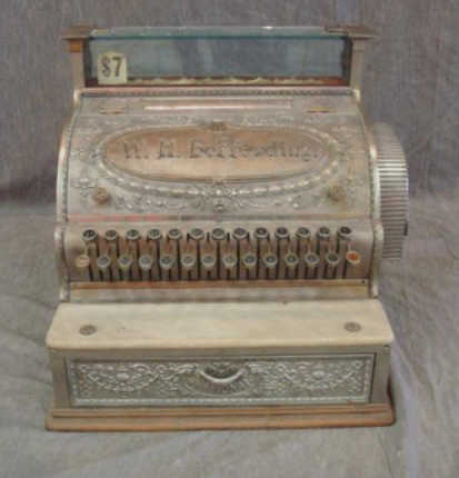 Appraisal: National cash register Nickel silver Dimensions wide x high x