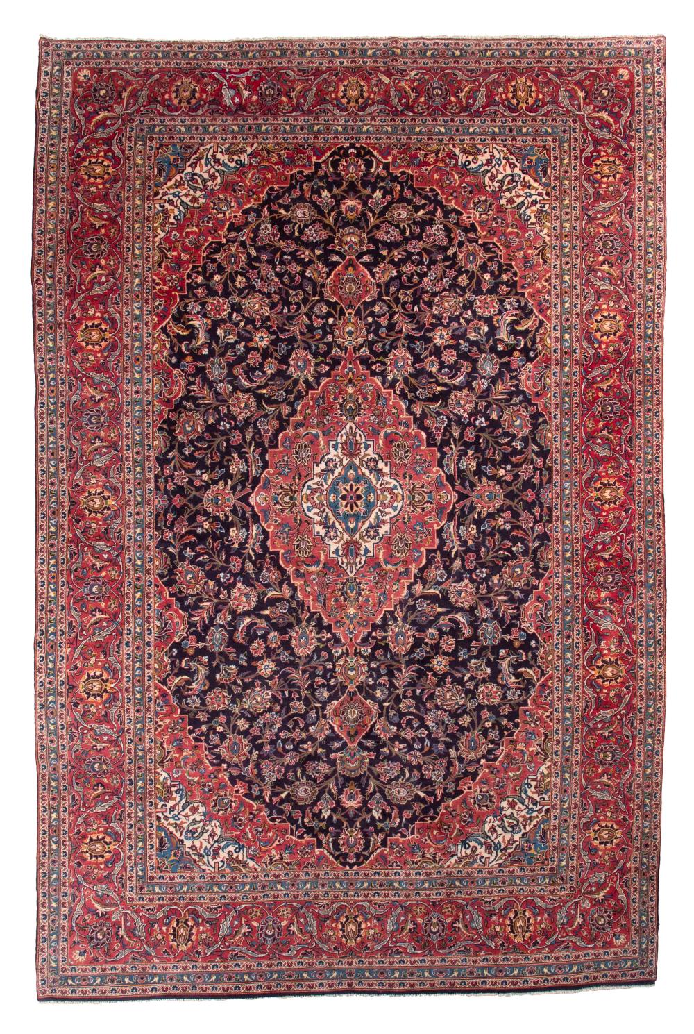 Appraisal: KESHAN RUG X SECOND HALF OF THE TH CENTURYKESHAN RUG