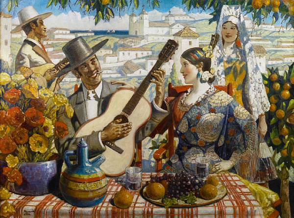 Appraisal: Hernando Gonzallo Villa American - Encore A sweet serenade signed