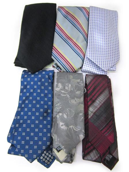 Appraisal: SIX QUALITY MENS TIES INCLUDING LOUIS VUITTON SIX QUALITY MENS