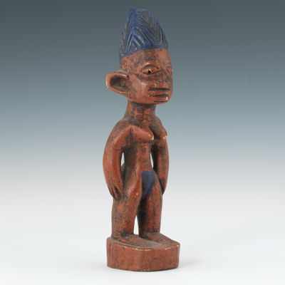 Appraisal: Yoruba Ibeji Figure ca st Half th Century Carved wood