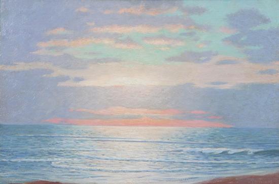 Appraisal: WELLINGTON JARAD REYNOLDS American - MARINE SUNSET signed lower right