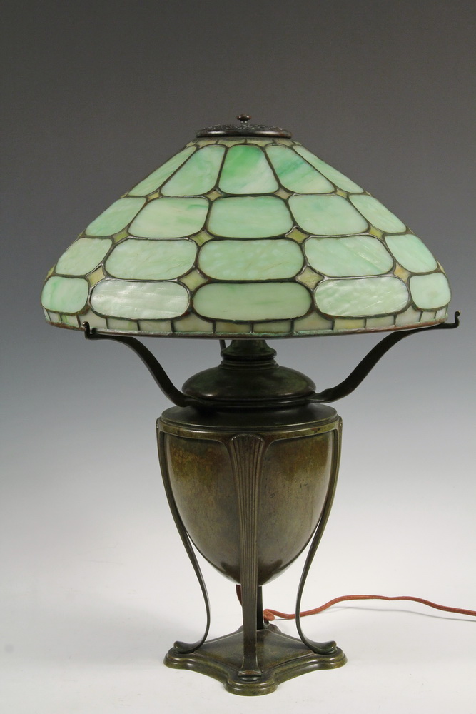 Appraisal: TIFFANY ART GLASS LAMP - Tiffany Studios Table Lamp with