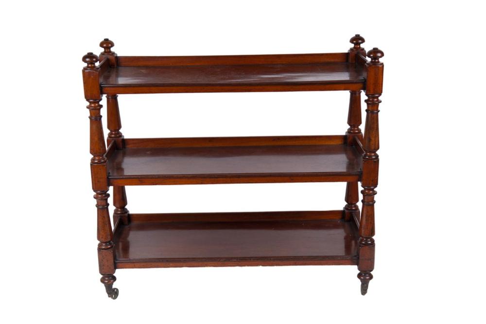 Appraisal: EDWARDIAN MAHOGANY TIERED SERVER inches wide inches wide inches high