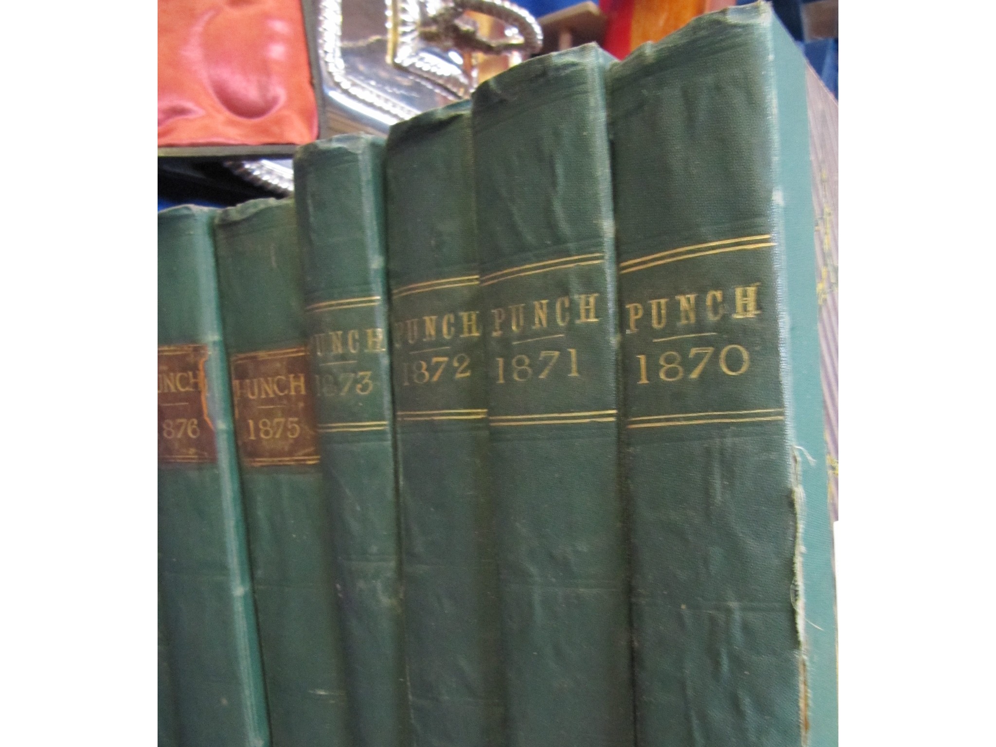 Appraisal: A lot comprising eight bound volumes of Victorian Punch