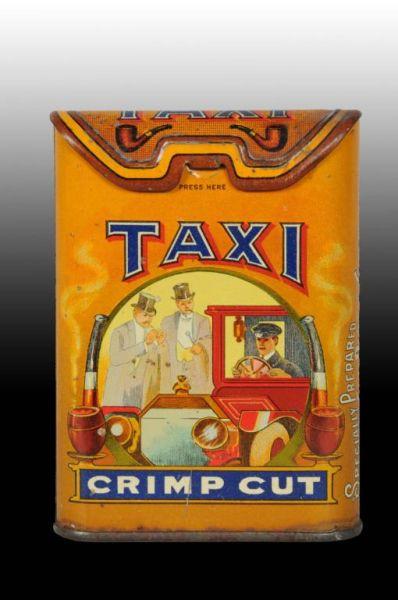 Appraisal: Taxi Flip-Top Vertical Pocket Tobacco Tin Description Manufactured by the