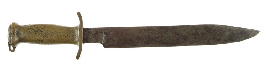 Appraisal: CONFEDERATE SIDE KNIFE Heavy blade This knife is presumably made