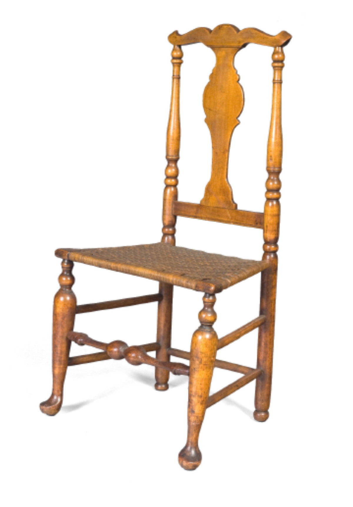 Appraisal: NEW YORK QUEEN ANNE MAPLE SIDE CHAIR ATTRIBUTED TO THE