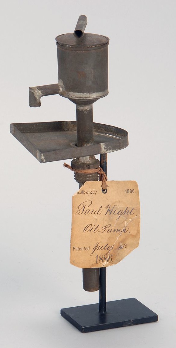 Appraisal: PAUL HIGHT PATENT MODEL OF OIL PUMP American late th