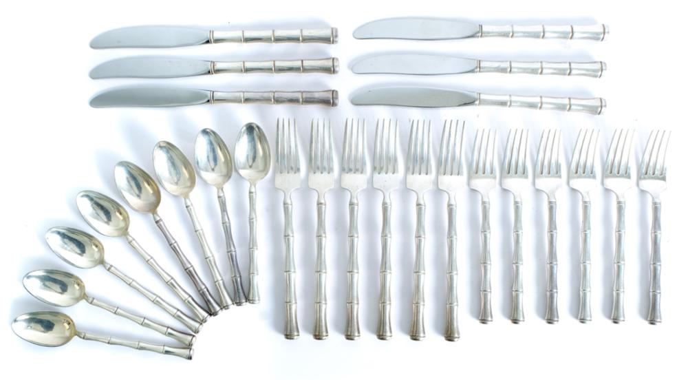 Appraisal: TOWLE MANDARIN STERLING SILVER FLATWARE SERVICETowle American th century Mandarin