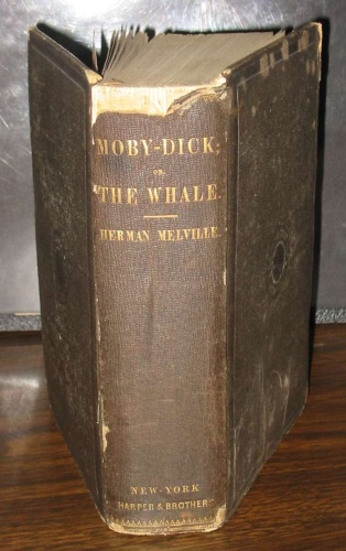 Appraisal: MELVILLE HERMAN Moby-Dick or The Whale mo original green binding