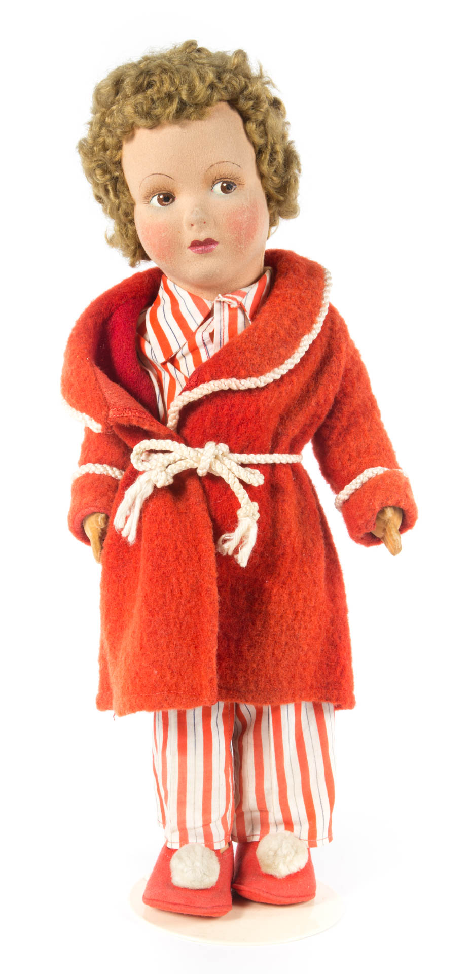 Appraisal: Farnell girl doll doll dressed in pajamas and bathrobe in