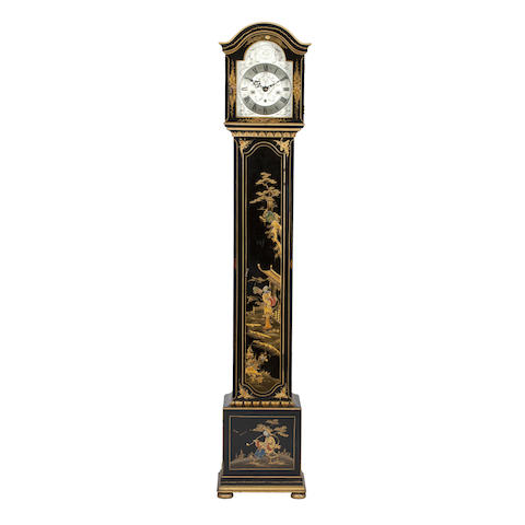 Appraisal: A Chinoiserie Decorated longcase clock of small proportions Bearing label