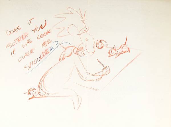 Appraisal: Walt Disney Studio Artist - Original Artwork to a caricature