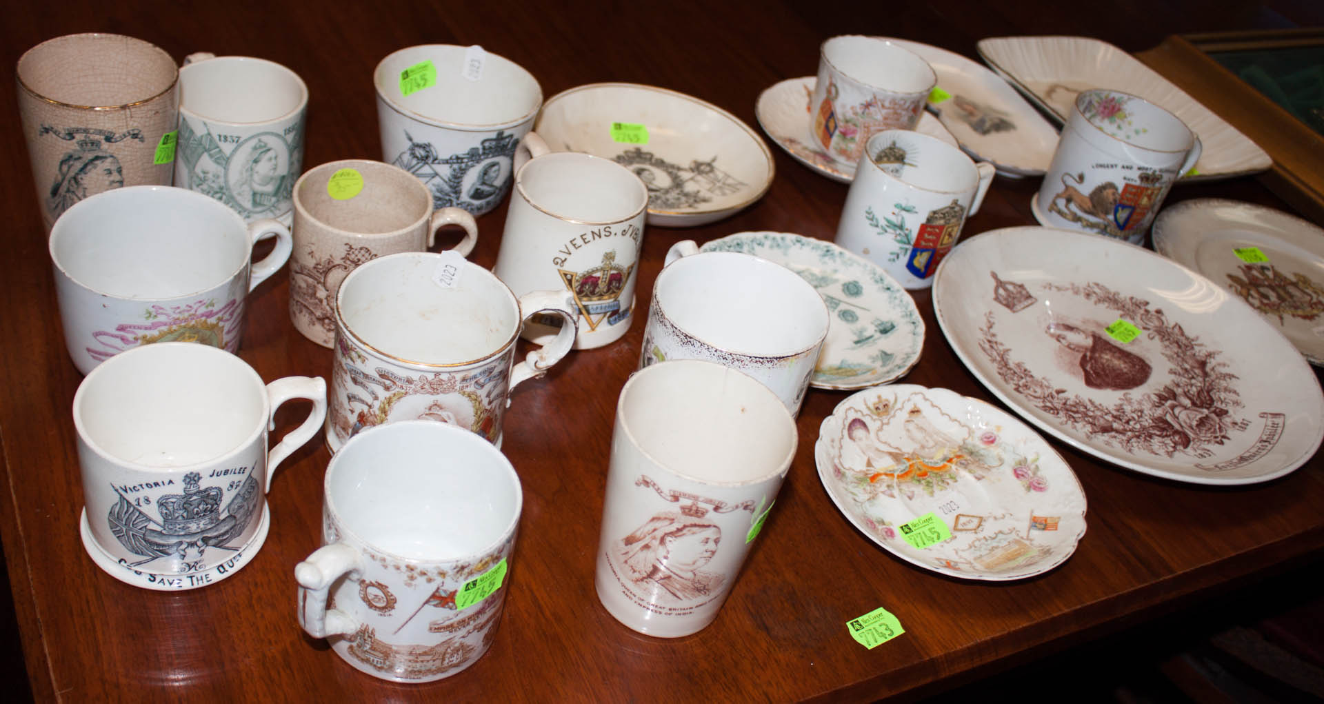 Appraisal: Assortment of Queen Victoria jubilee china