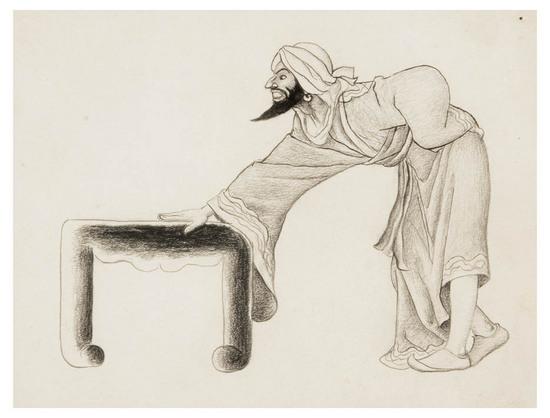 Appraisal: TENGGREN Gustaf Adolf - Aladdin Two drawings of Aladdin the