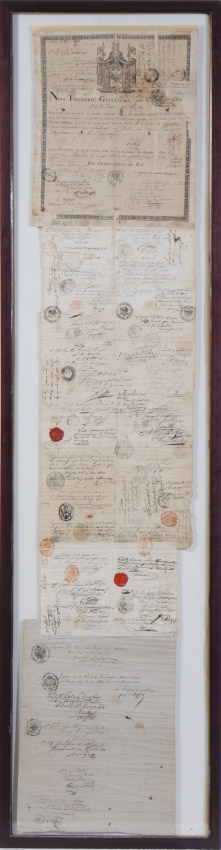 Appraisal: FREDERICK WILLIAM III KING OF PRUSSIA PASSPORTS Early th century