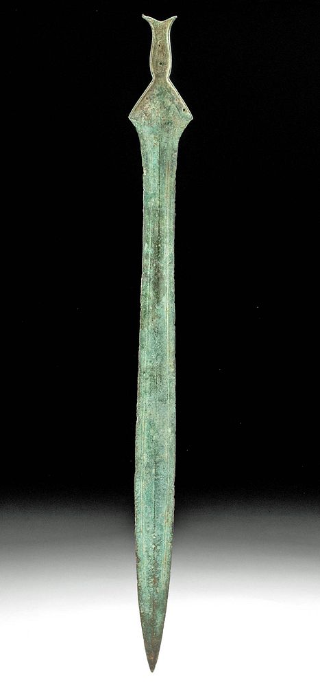 Appraisal: Superb Danubian Hallstatt Bronze Sword Ancient Central Europe Danube River