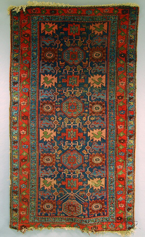 Appraisal: Northwest Persian Rug th century missing outer guard stripe end