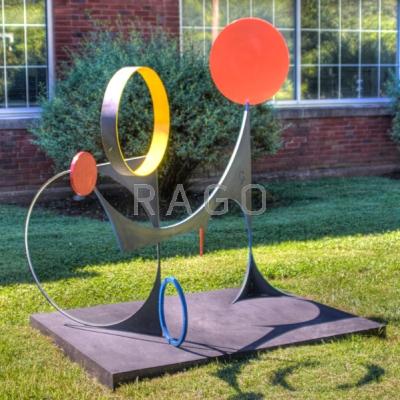 Appraisal: CHRISTOPHER HILTEY b Outdoor stabile sculpture Love s Recovery New